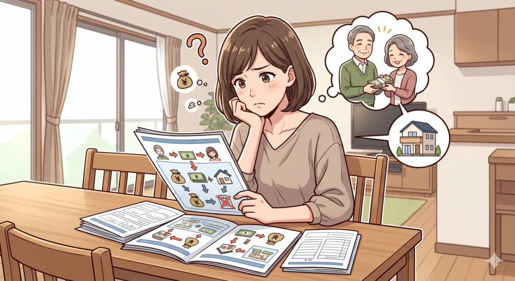 住宅取得等資金の贈与税非課税特例って何なのと疑問を抱く女性