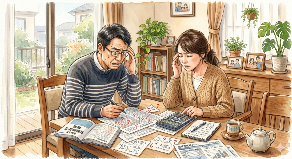 不動産売却時の税金計算に頭を痛めるご夫婦