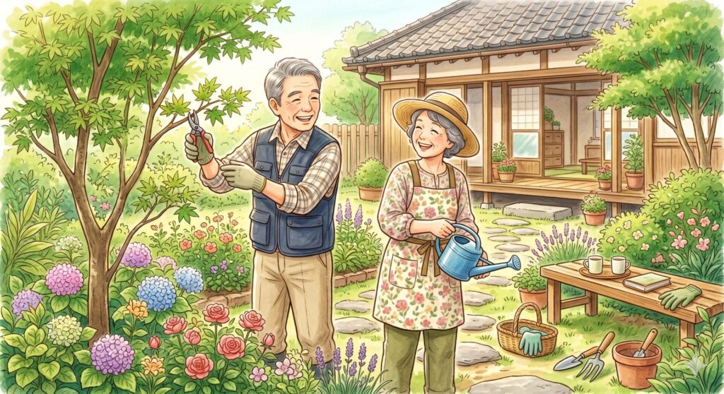 リースバックでお金に関する問題を解決し、なおかつ、住み慣れた我が家で幸せな余生を送るご夫婦