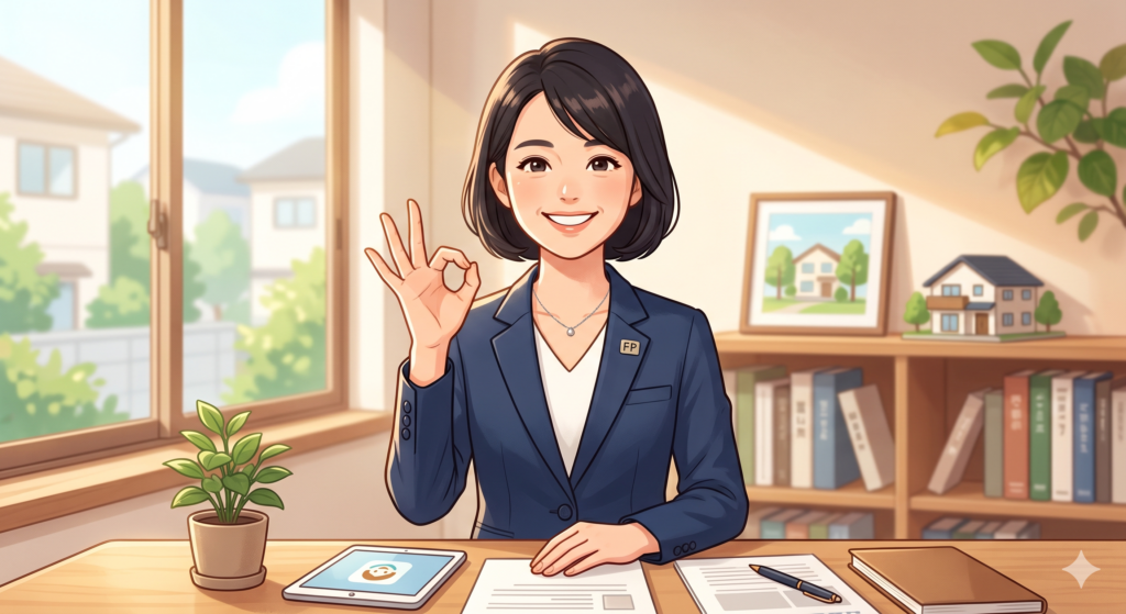 住宅ローンが残っていても家を売却することは可能ですよと伝える女性 FP