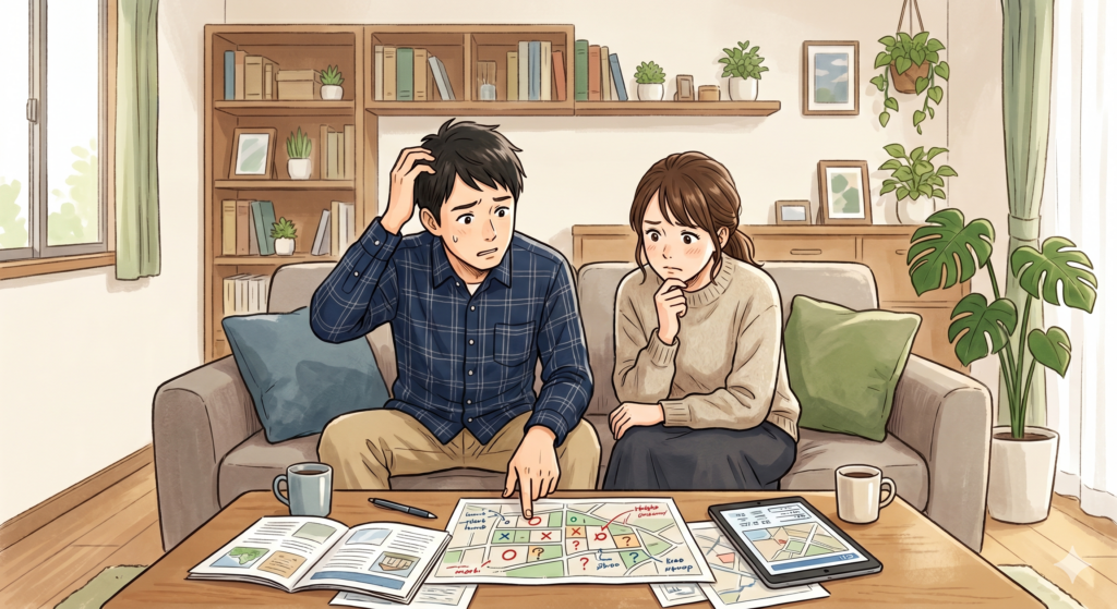 買ってもいい土地と買ってはいけない土地の判断に頭を悩める30代のご夫婦