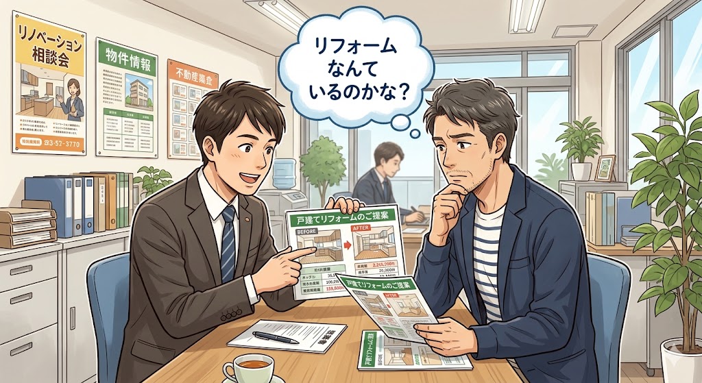 不動産屋の営業マンに不動産の売却前にリフォームすることを勧められているが、そんなもの本当に必要なのかと疑問を感じている売主さん