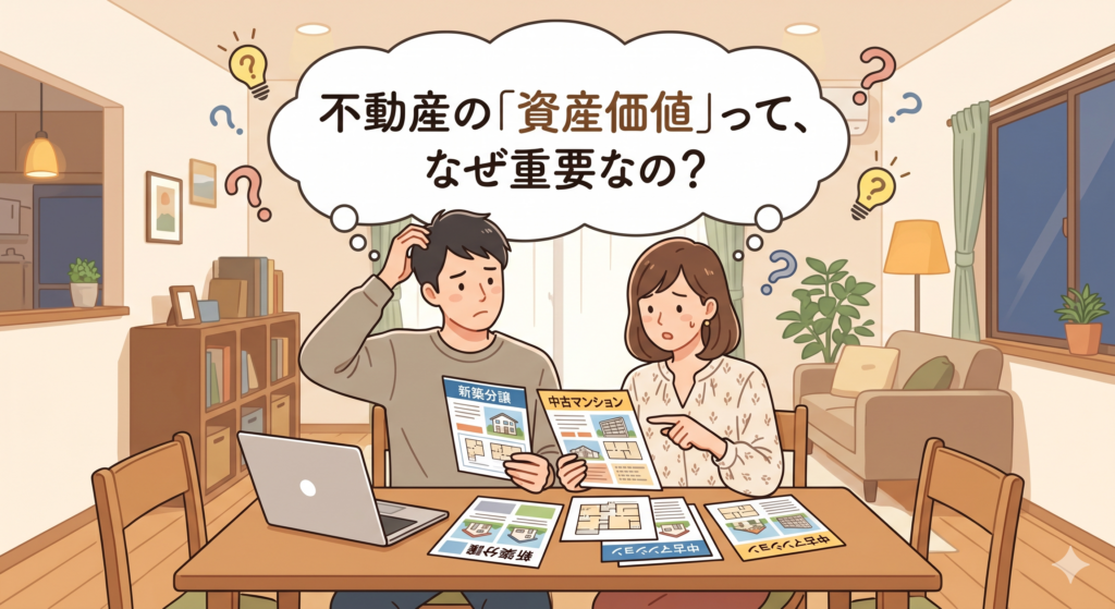 不動産の資産価値ってなぜ重要なのと疑問に感じる購入希望のご夫婦