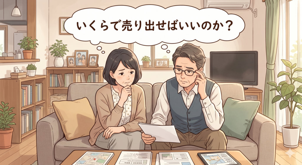 売出価格をいくらにするべきか迷っている売主さんご夫婦