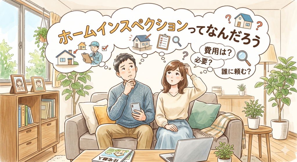 「ホームインスペクションってなんだろう」と疑問に感じている30代のご夫婦