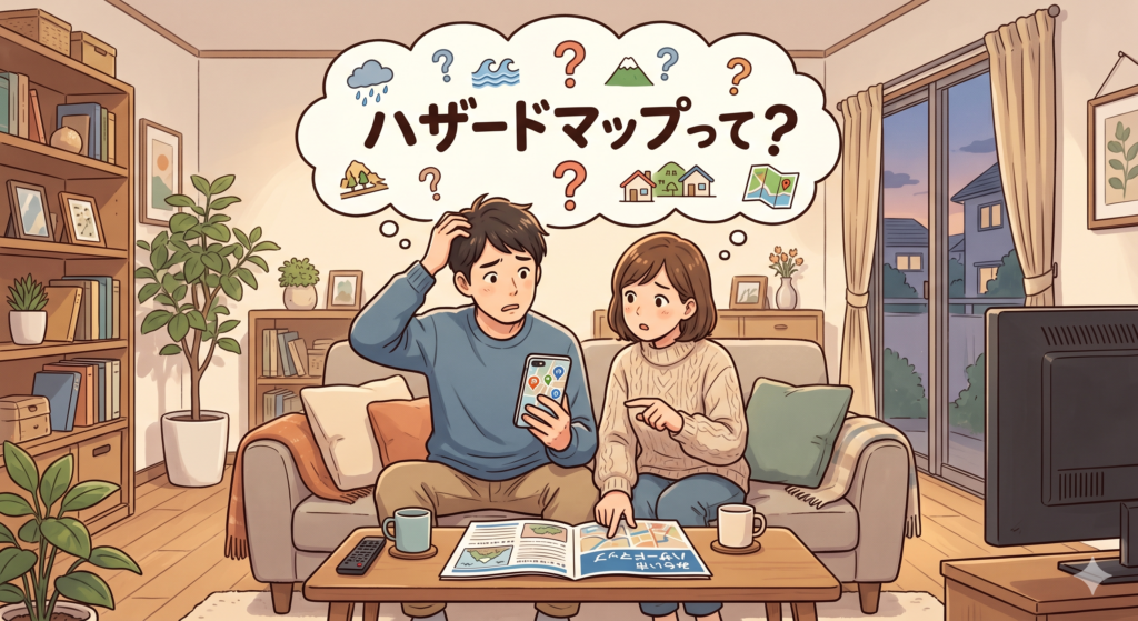 ハザードマップってなんだろうと考える30代のご夫婦