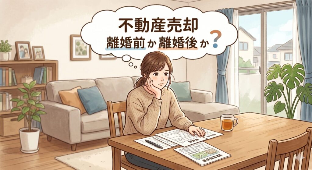 不動産の売却は離婚前と離婚後のどちらにするべきか思案している売主さん
