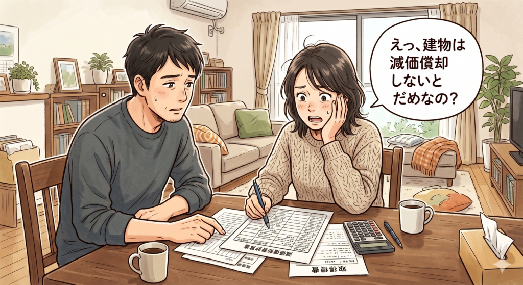 譲渡所得から差し引く取得費の計算において建物については減価償却が必要であることを知りショックを受ける売主さん